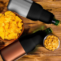 Beer 2 Go Vacuum Insulated Double Walled Stainless Steel Beer Can and Bottle Cooler with Beer Opener